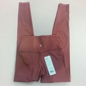 Rust High-Waisted Leggings